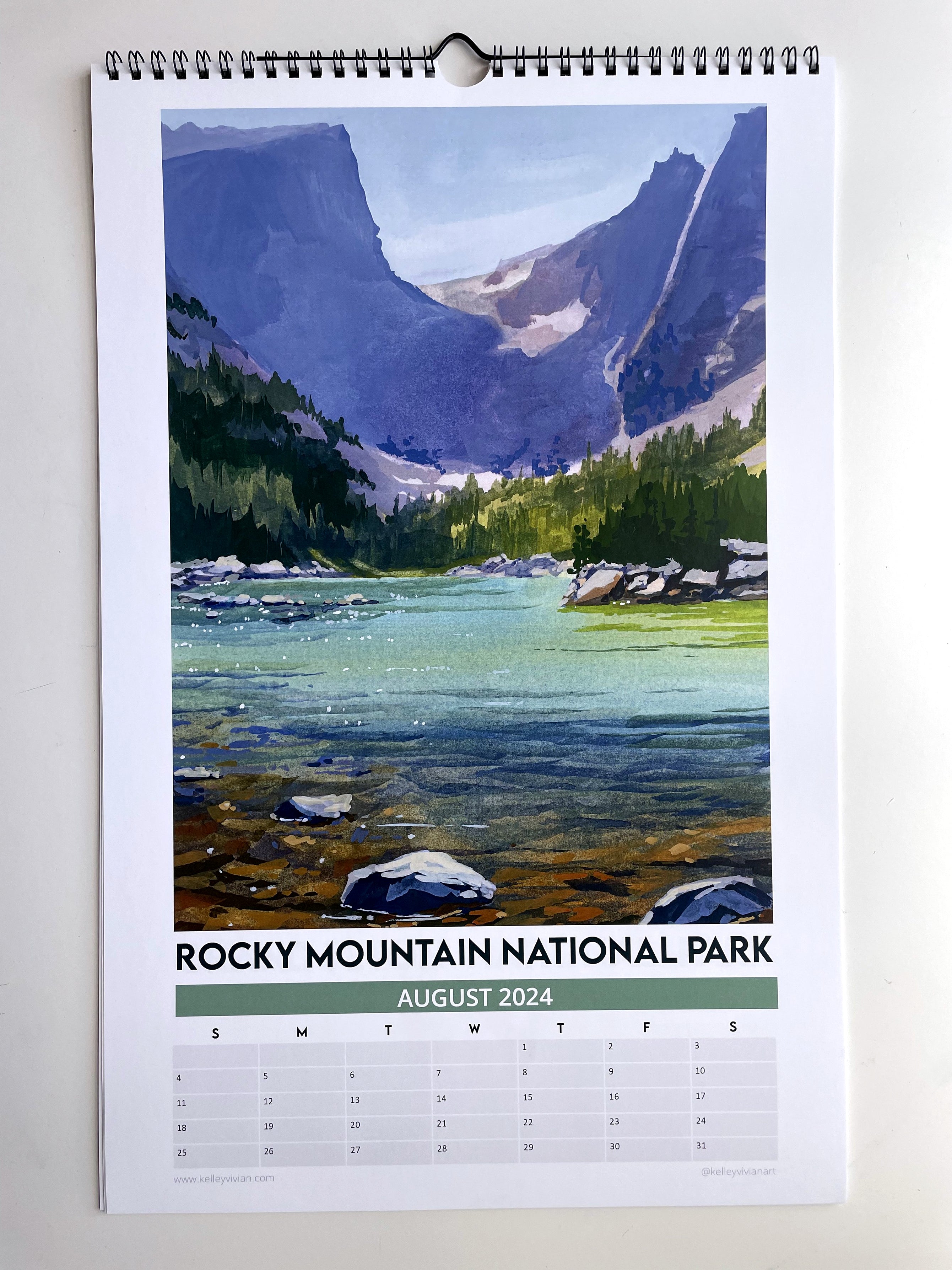 2024 National Parks Wall Art Calendar Kelley Vivian   2024 National Park Inside Wall Art Calendar Kelley Vivian 