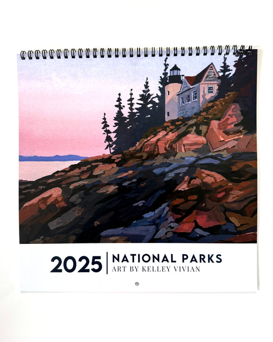 2025 Square National Parks Calendar