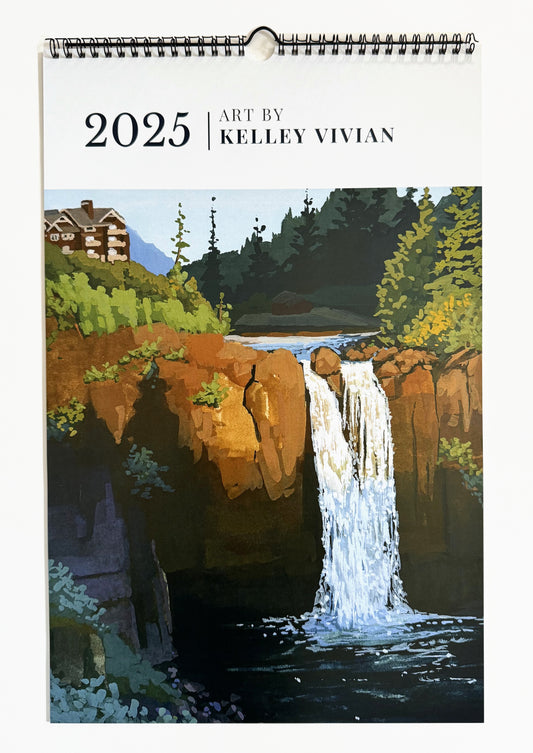 2025 Landscape Art Wall Calendar