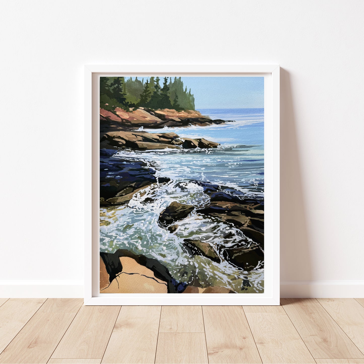 'Coastal Rocks' Fine Art Print