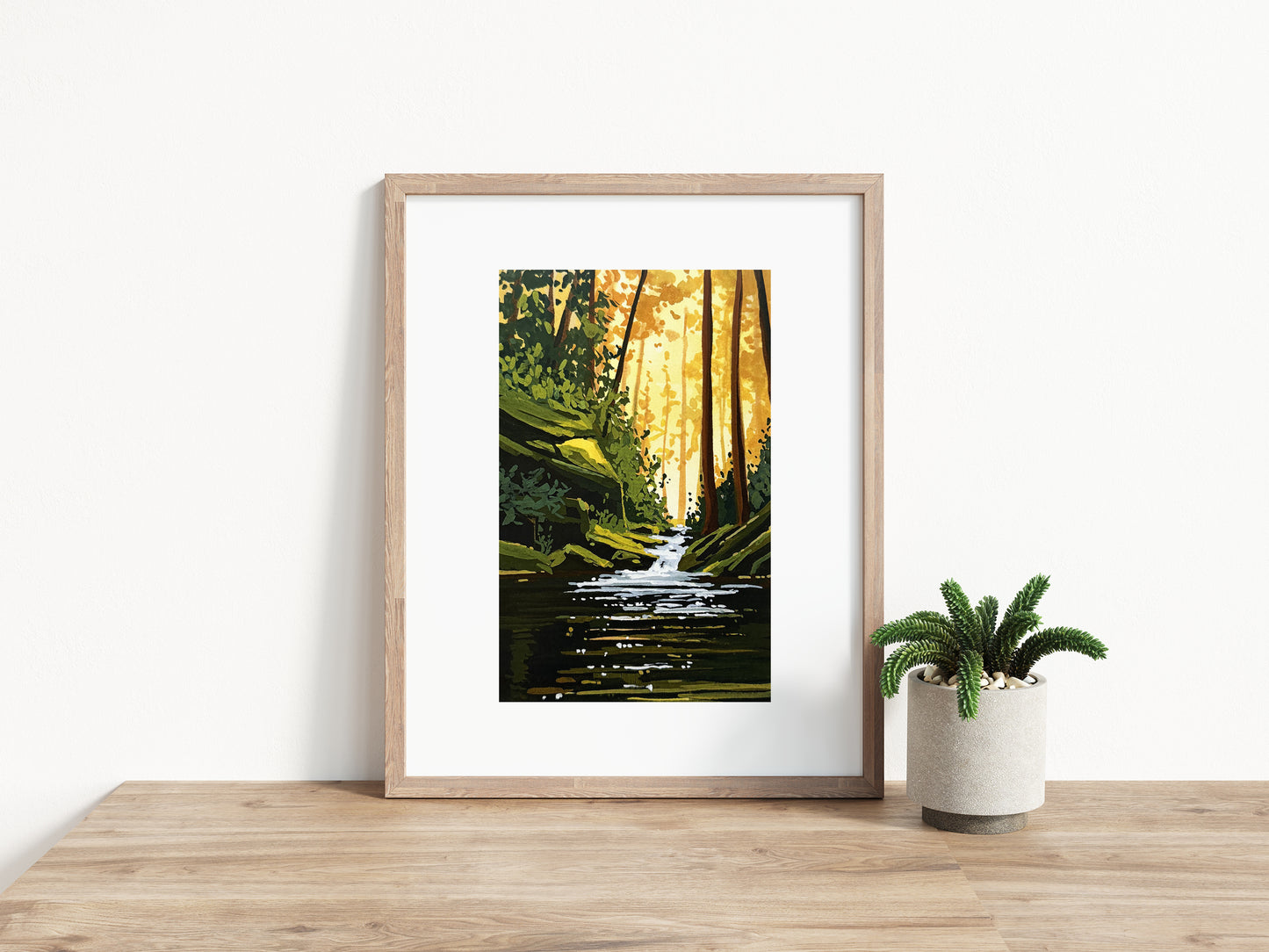 'Golden Falls' Print