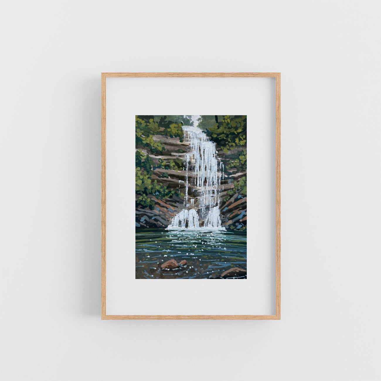 'Paradise Falls' Original Gouache Painting