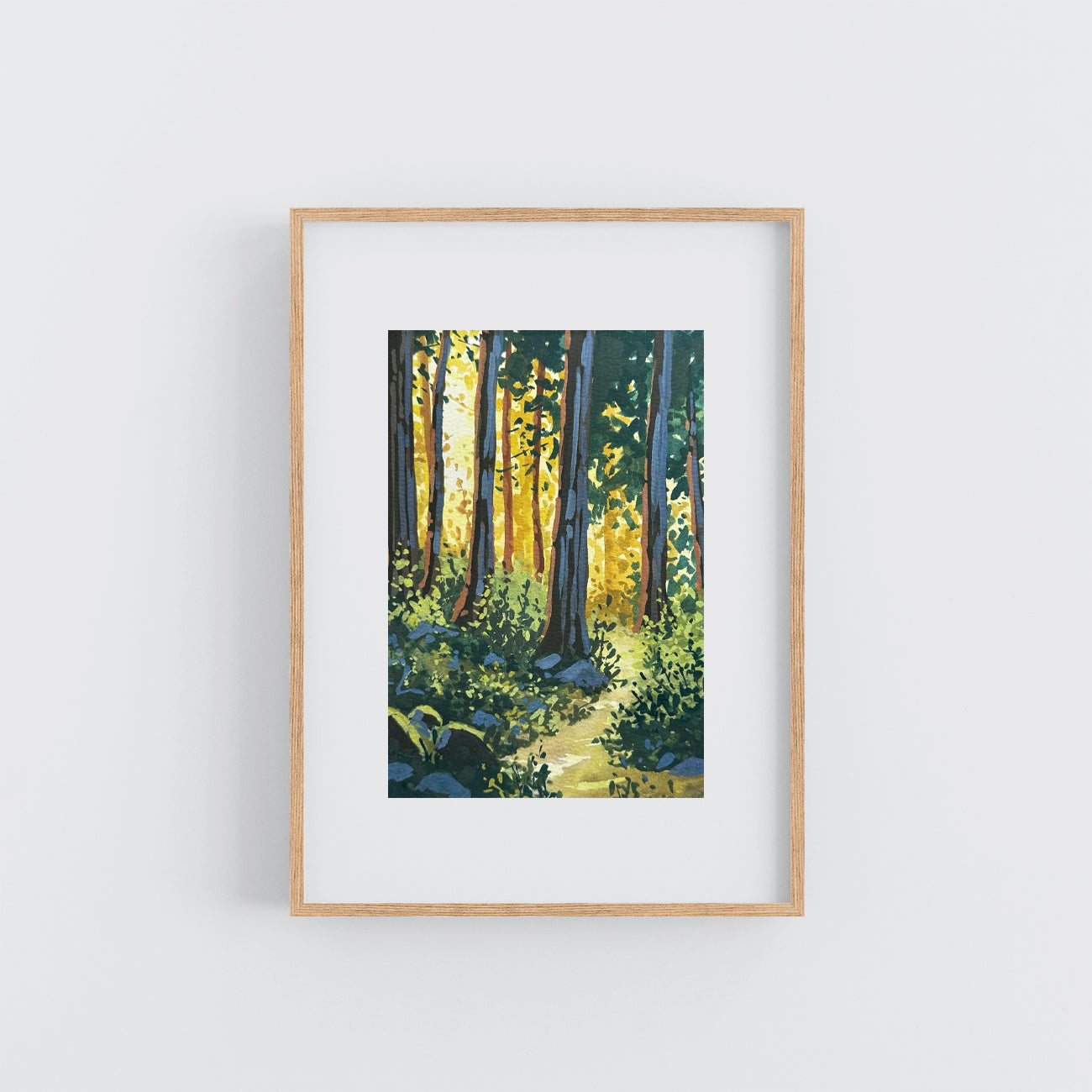 'Gilded Forest' Original Gouache Painting
