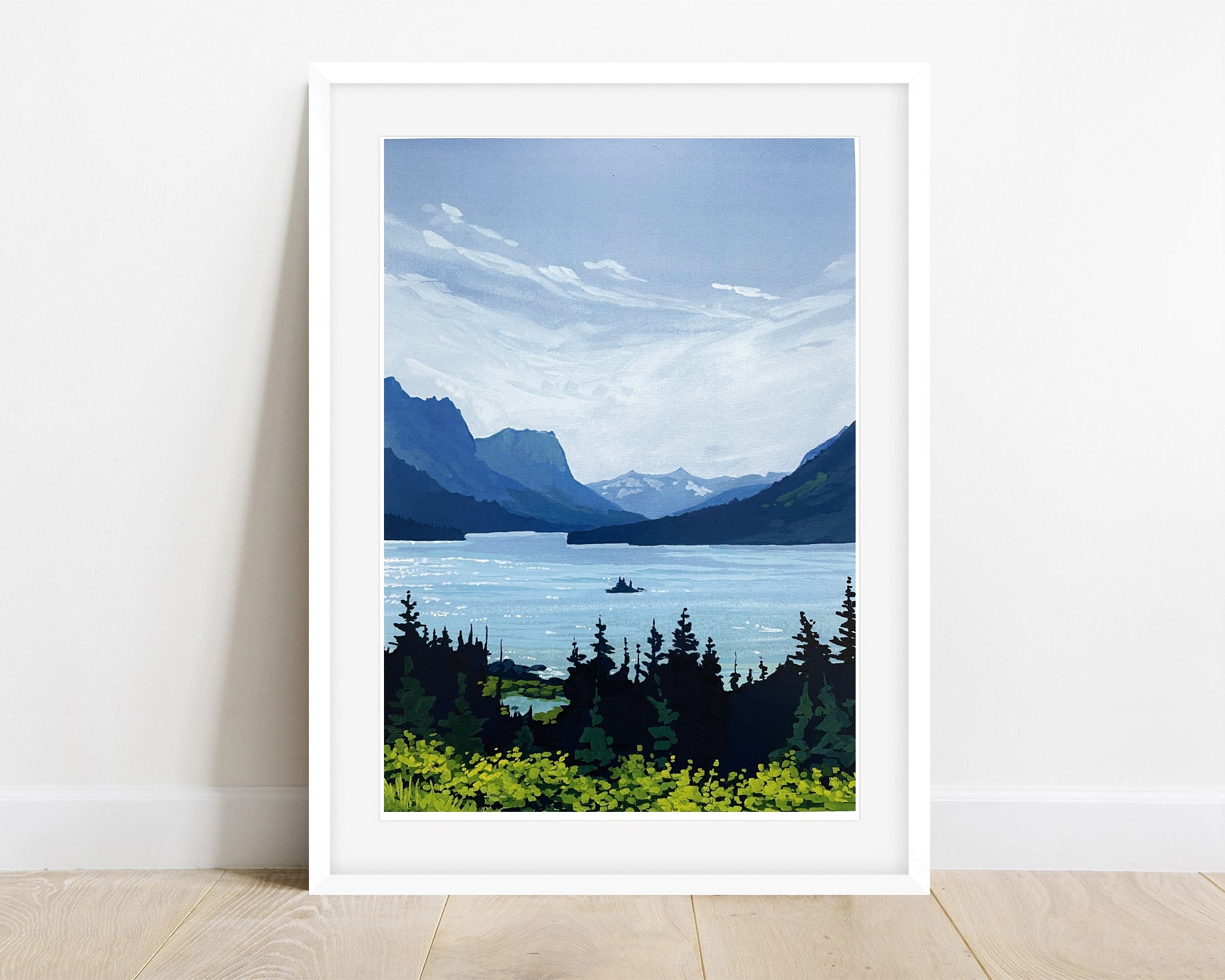 'Glacier' National Park Art Print – Kelley Vivian