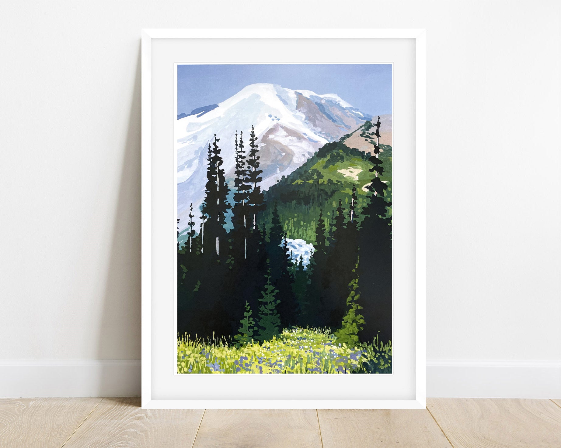 'Mount Rainier' National Park Art Print – Kelley Vivian