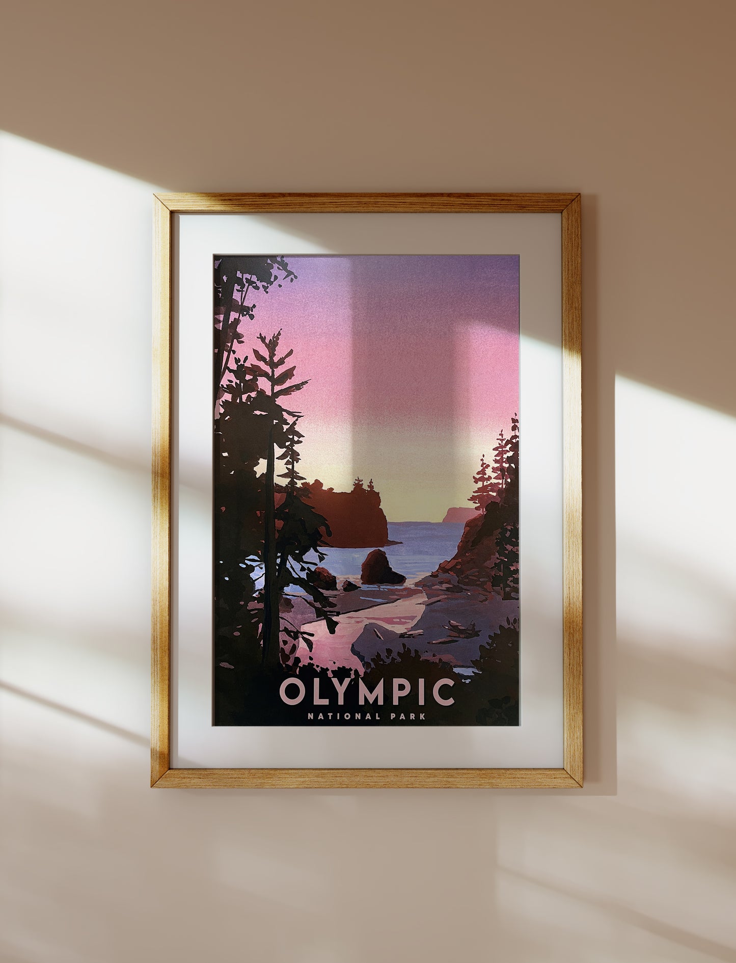 'Olympic' National Park Travel Poster